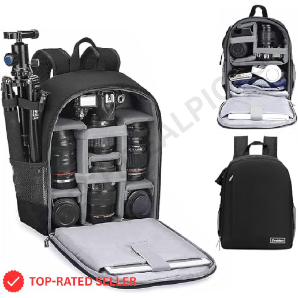 Professional Camera Backpack Waterproof Dslr Case… - image 2